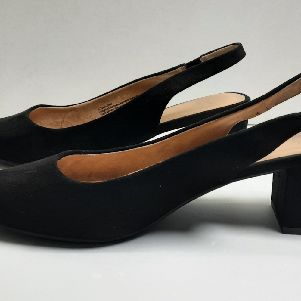 A New Day Elegant Black Slingback Heels - Picture 3 of 6